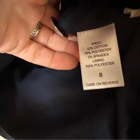 New York & Co. 7th Avenue Navy Blue Women's Blazer Jacket - Picture 6 of 9